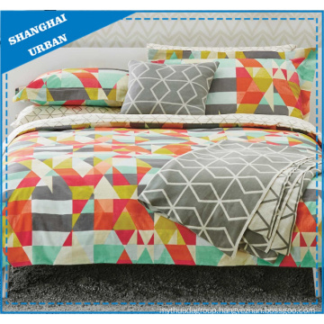 Color Shades Patchwork Printed Polycotton Quilt Cover Set